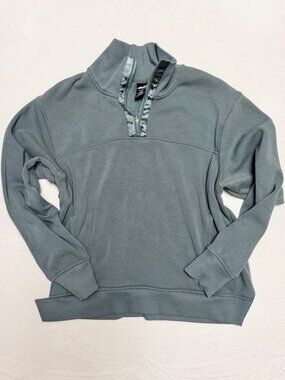 Avia Women’s Sage Green Quarter Zip Pullover Sweatshirt XL 16-18
